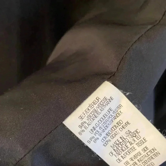 Theory YAISA PRYOR Leather Sleeve Zip Shoulder Jacket Blazer - Picture 5 of 6